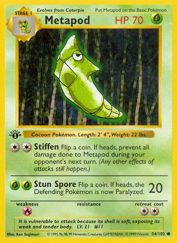 Metapod 「BS 54/102」「EN」