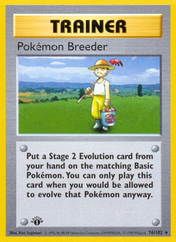 Pokémon Breeder 「BS 76/102」「EN」