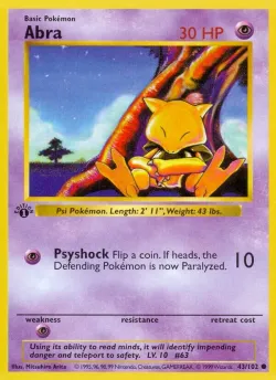 Abra #43/102 · Pokémon