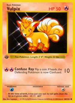Vulpix 「BS 68/102」「EN」
