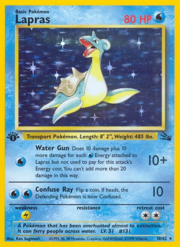 Lapras 「FO 10/62」「EN」
