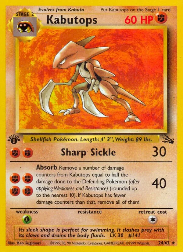 Kabutops 「FO 24/62」「EN」