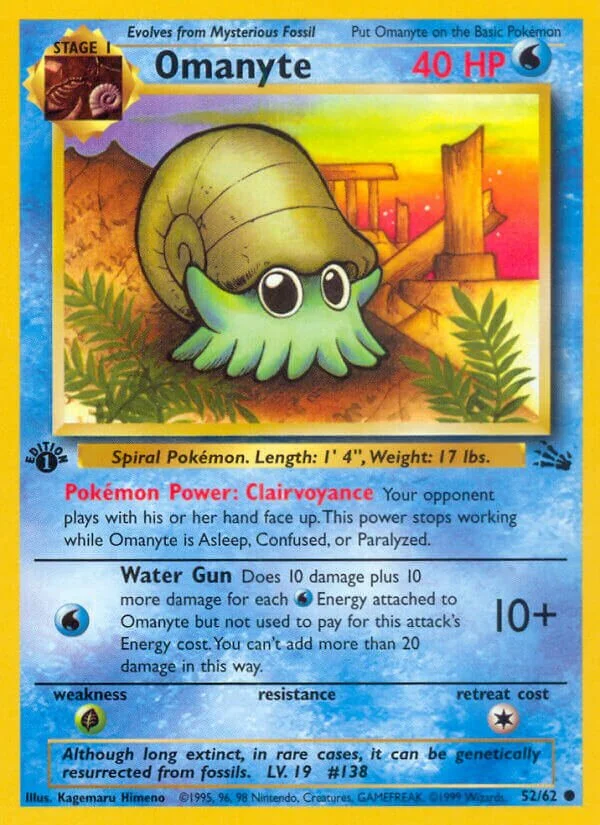 Omanyte 「FO 52/62」「EN」