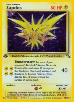 Zapdos 「FO 15/62」「EN」