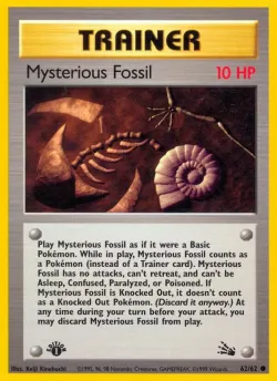 Mysterious Fossil 「FO 62/62」「EN」