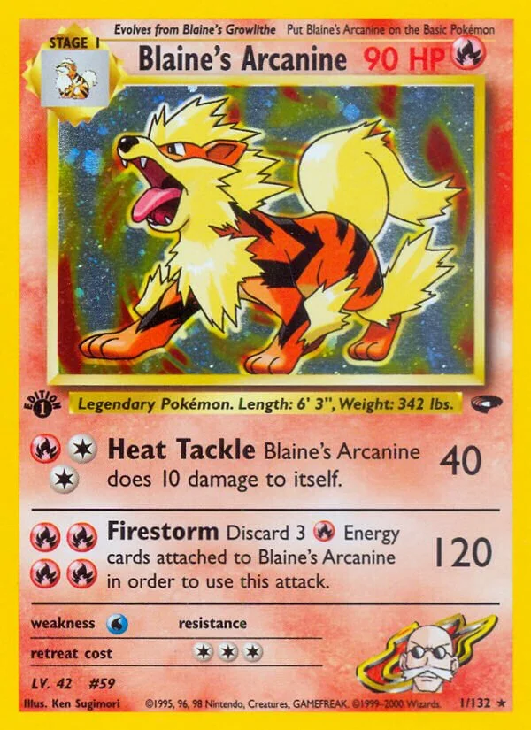 Blaine's Arcanine 「G2 1/132」「EN」