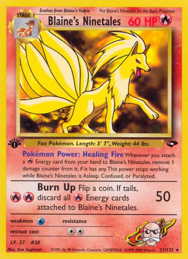 Blaine's Ninetales 「G2 21/132」「EN」