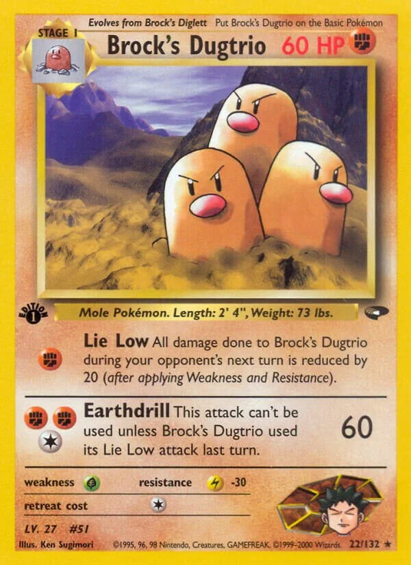 Brock's Dugtrio 「G2 22/132」「EN」