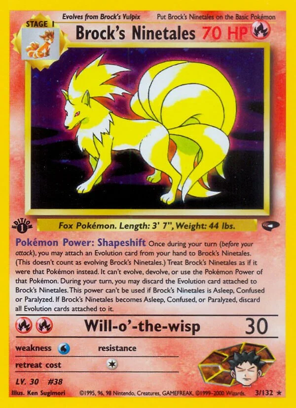 Brock's Ninetales 「G2 3/132」「EN」