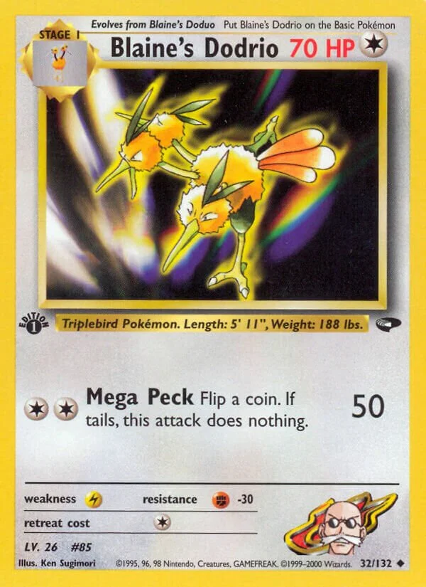 Blaine's Dodrio 「G2 32/132」「EN」