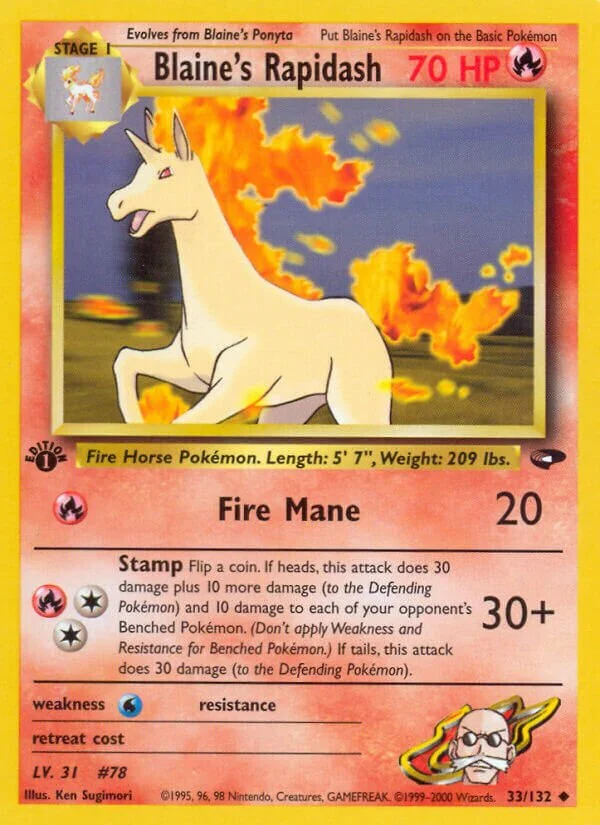 Blaine's Rapidash 「G2 33/132」「EN」