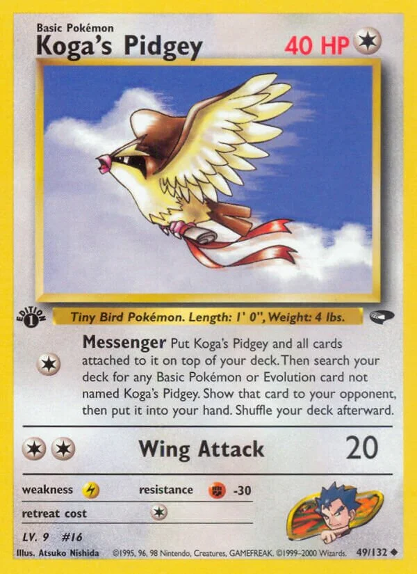 Koga's Pidgey 「G2 49/132」「EN」