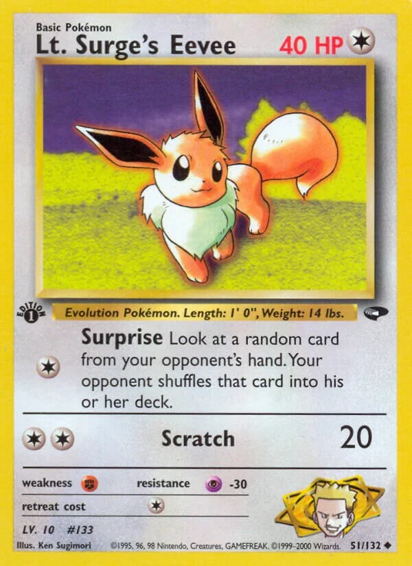 Lt. Surge's Eevee 「G2 51/132」「EN」