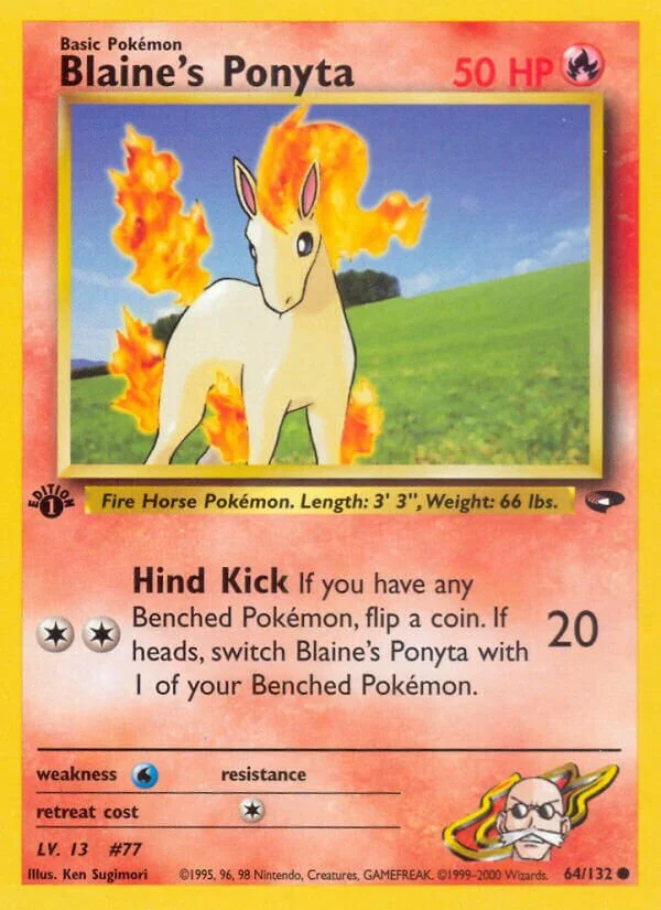 Blaine's Ponyta 「G2 64/132」「EN」
