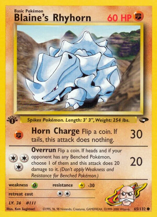 Blaine's Rhyhorn 「G2 65/132」「EN」