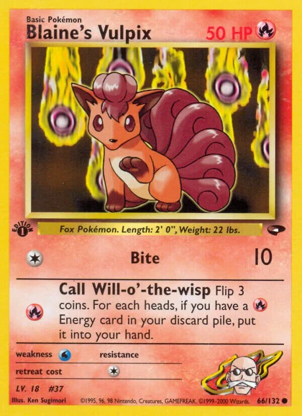 Blaine's Vulpix 「G2 66/132」「EN」