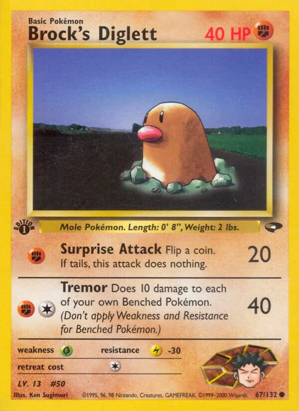 Brock's Diglett 「G2 67/132」「EN」