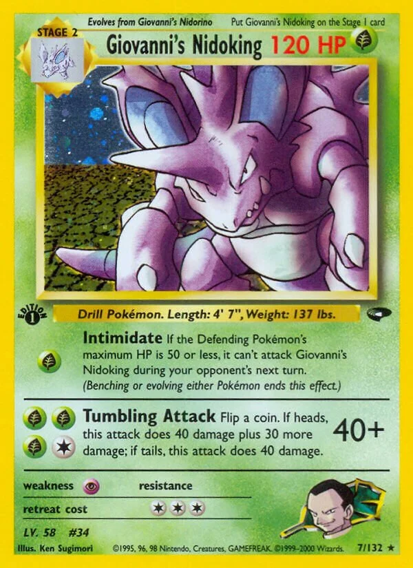 Giovanni's Nidoking 「G2 7/132」「EN」
