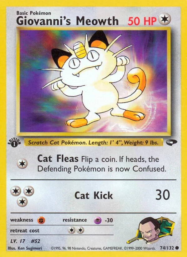 Giovanni's Meowth 「G2 74/132」「EN」