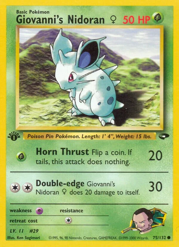 Giovanni's Nidoran ♀ 「G2 75/132」「EN」