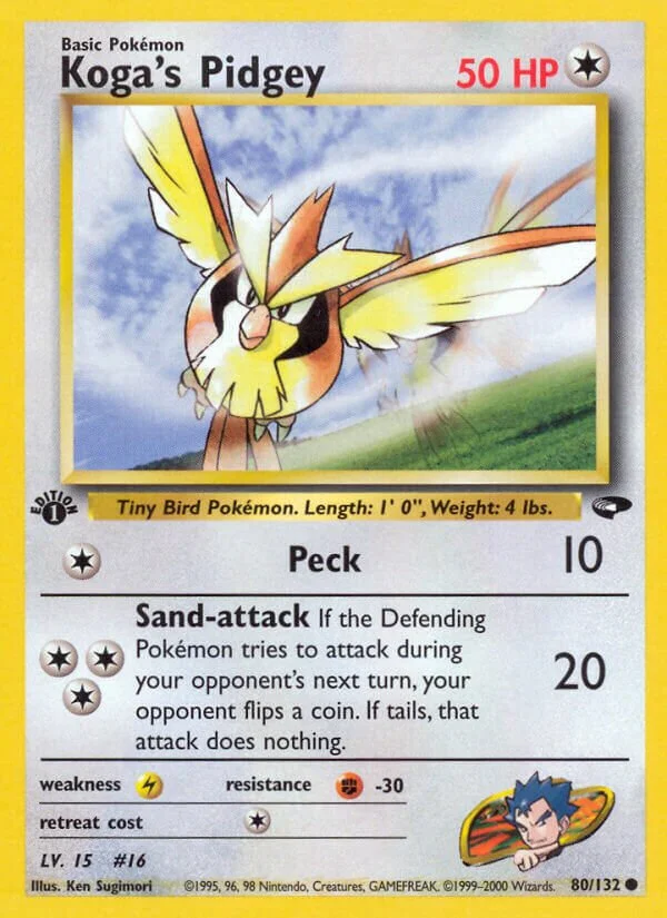 Koga's Pidgey 「G2 80/132」「EN」