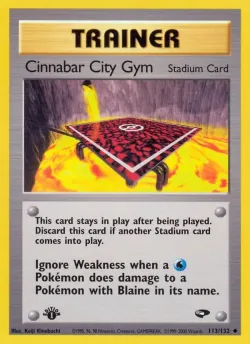 Cinnabar City Gym 「G2 113/132」「EN」