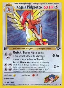 Koga's Pidgeotto #27/132 · Pokémon