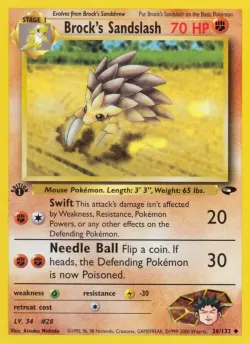 Brock's Sandslash #36/132 · Pokémon