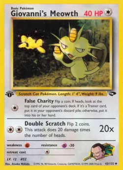 Giovanni's Meowth #43/132 · Pokémon