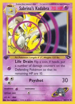 Sabrina's Kadabra #58/132 · Pokémon