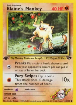 Blaine's Mankey #63/132 · Pokémon