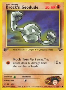 Brock's Geodude #68/132 · Pokémon