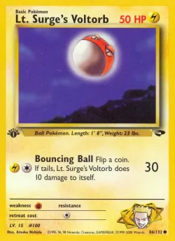Lt. Surge's Voltorb 「G2 86/132」「EN」