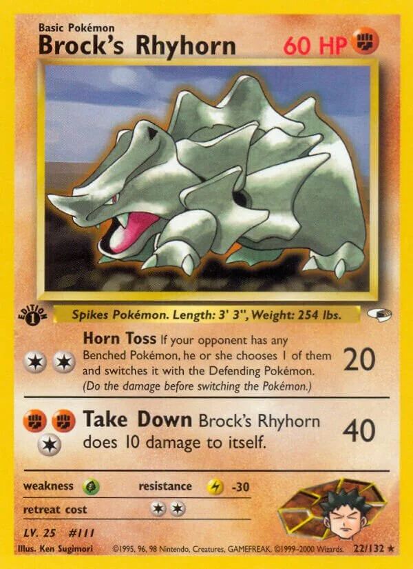 Brock's Rhyhorn 「G1 22/132」「EN」