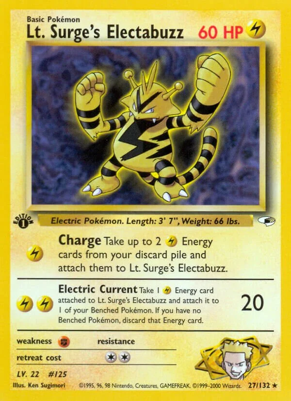Lt. Surge's Electabuzz 「G1 27/132」「EN」