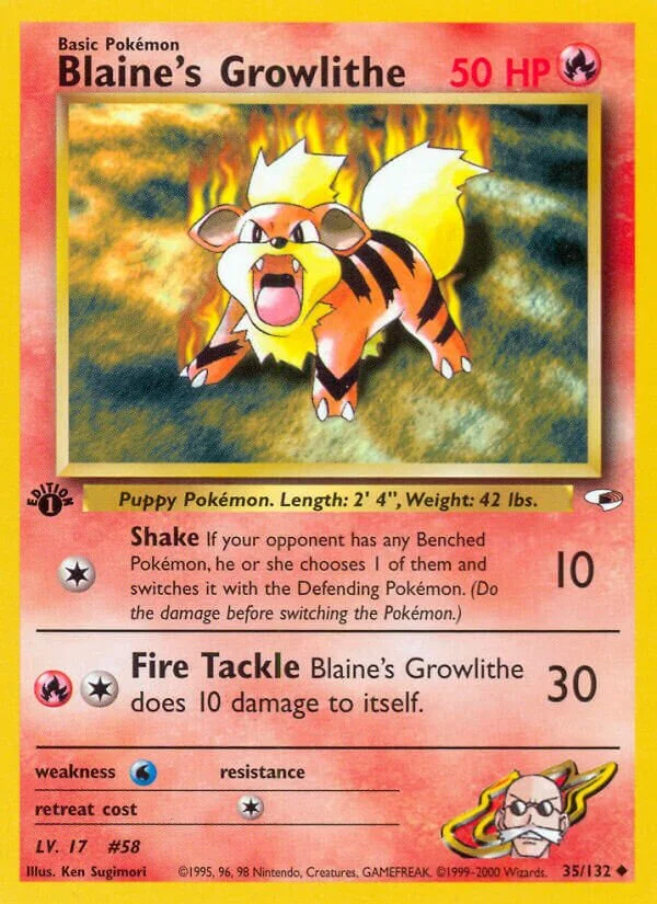 Blaine's Growlithe 「G1 35/132」「EN」