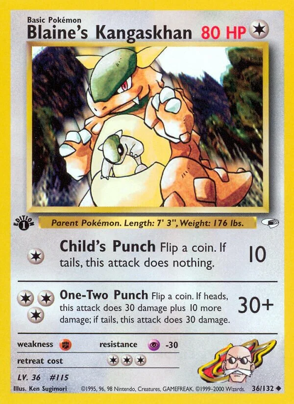 Blaine's Kangaskhan 「G1 36/132」「EN」