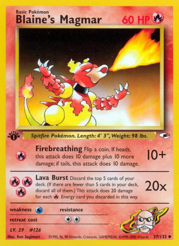 Blaine's Magmar 「G1 37/132」「EN」