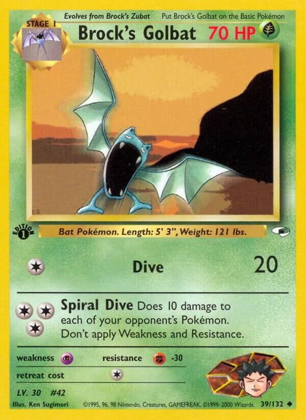 Brock's Golbat 「G1 39/132」「EN」