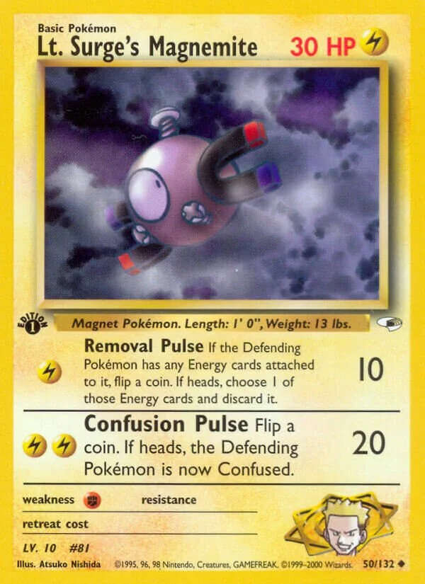 Lt. Surge's Magnemite 「G1 50/132」「EN」