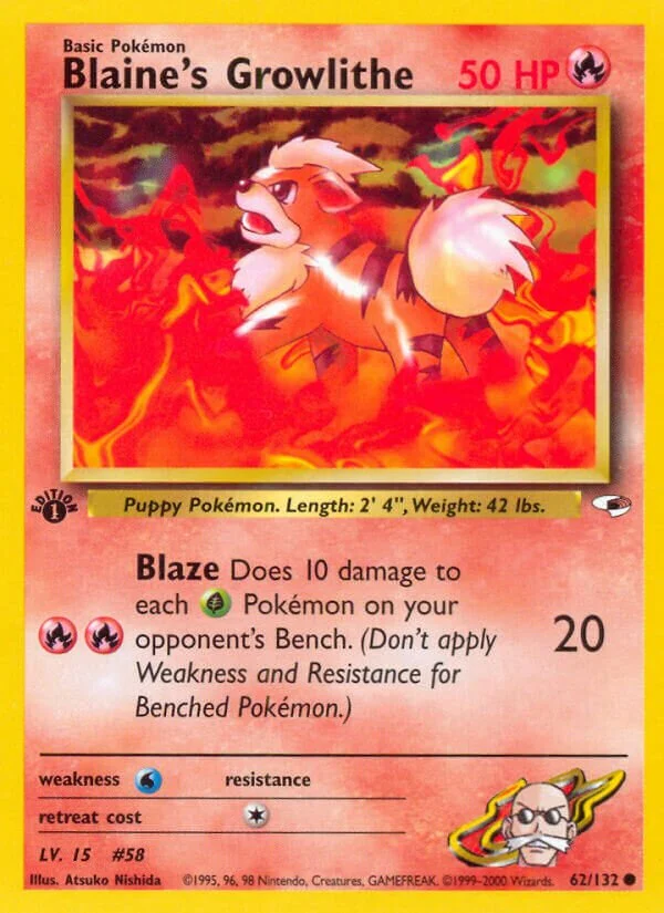 Blaine's Growlithe 「G1 62/132」「EN」