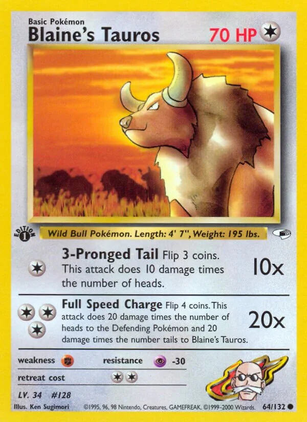 Blaine's Tauros 「G1 64/132」「EN」