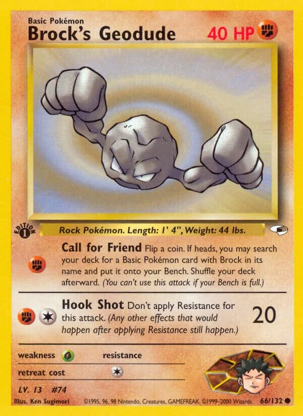 Brock's Geodude 「G1 66/132」「EN」