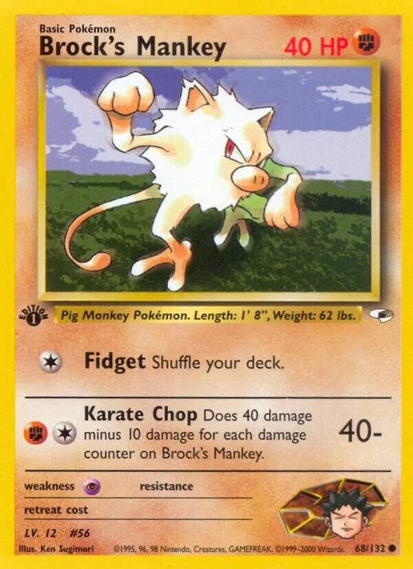 Brock's Mankey 「G1 68/132」「EN」