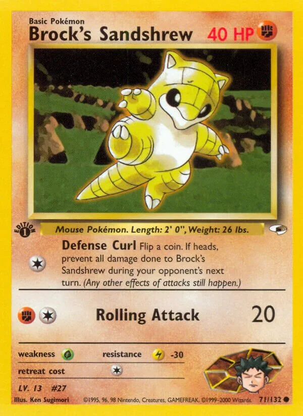 Brock's Sandshrew 「G1 71/132」「EN」