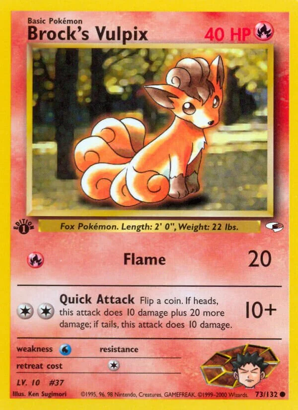 Brock's Vulpix 「G1 73/132」「EN」