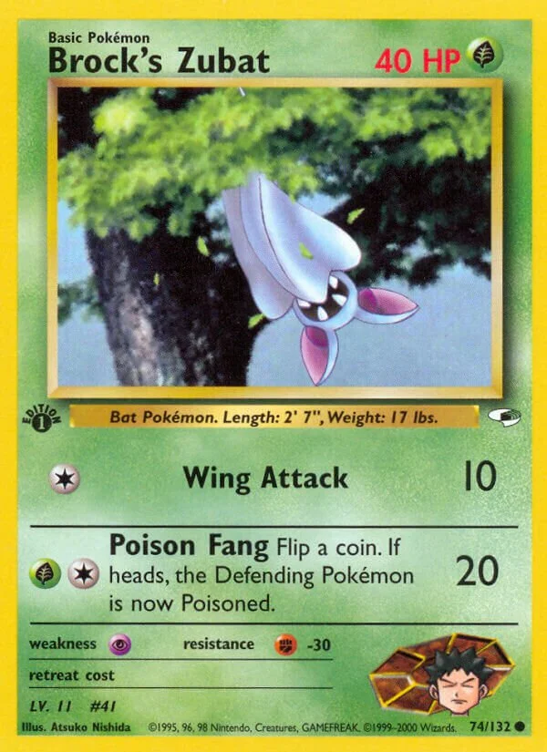 Brock's Zubat 「G1 74/132」「EN」