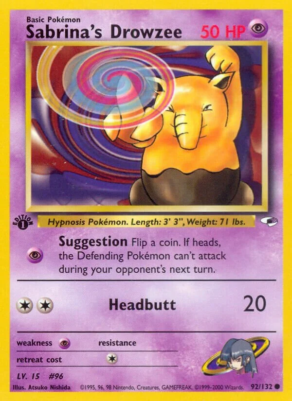 Sabrina's Drowzee 「G1 92/132」「EN」