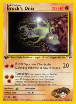 Brock's Onix #21/132 · Pokémon
