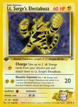 Lt. Surge's Electabuzz #27/132 · Pokémon